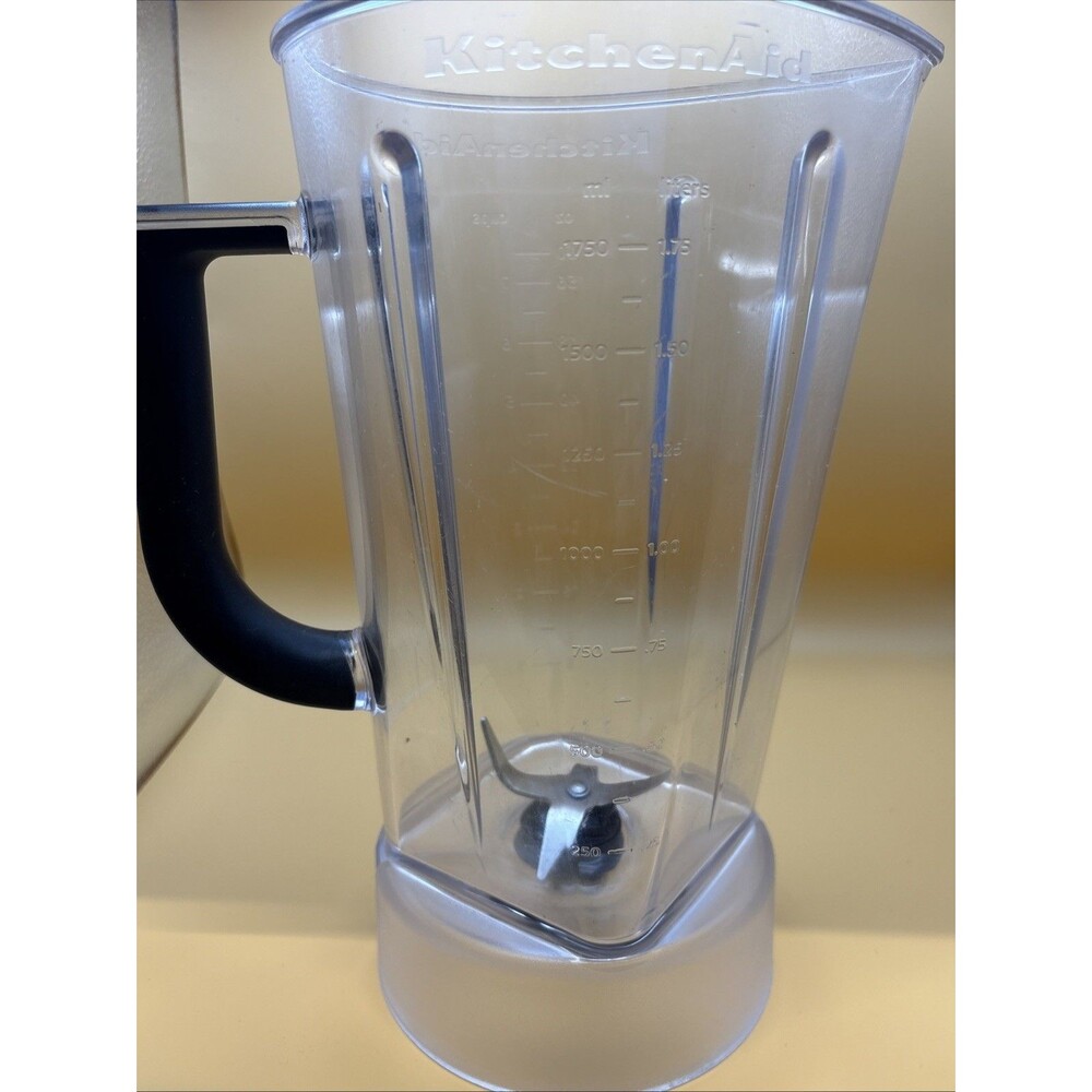 KitchenAid Blender Diamond Jar Replacement Pitcher 60oz + Black Lid W10514651 - Picture 8 of 16